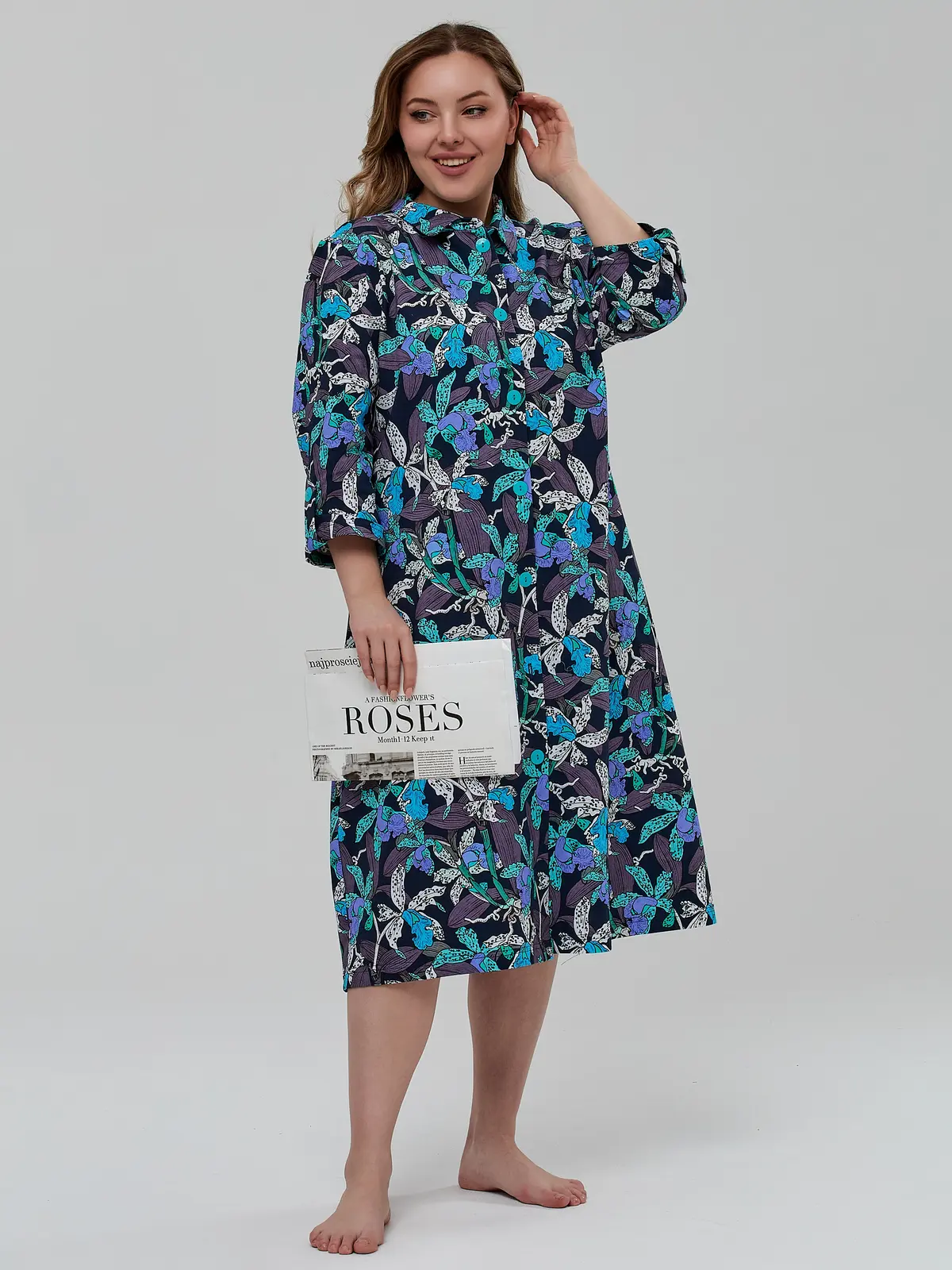 Фотосъёмка «халаты» с моделью Дарья | Plus Size — кадр 10