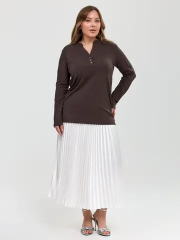 Лонгсливы с моделью Дарья | Plus Size