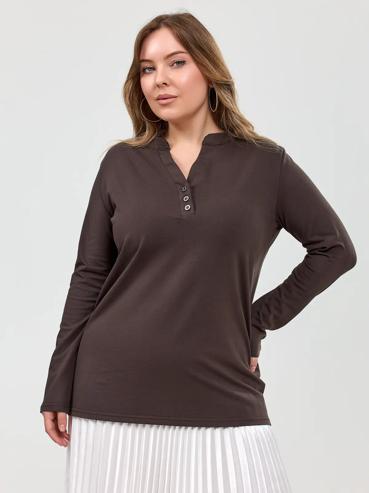 Фотосъёмка «лонгсливы» с моделью Дарья | Plus Size — кадр 3