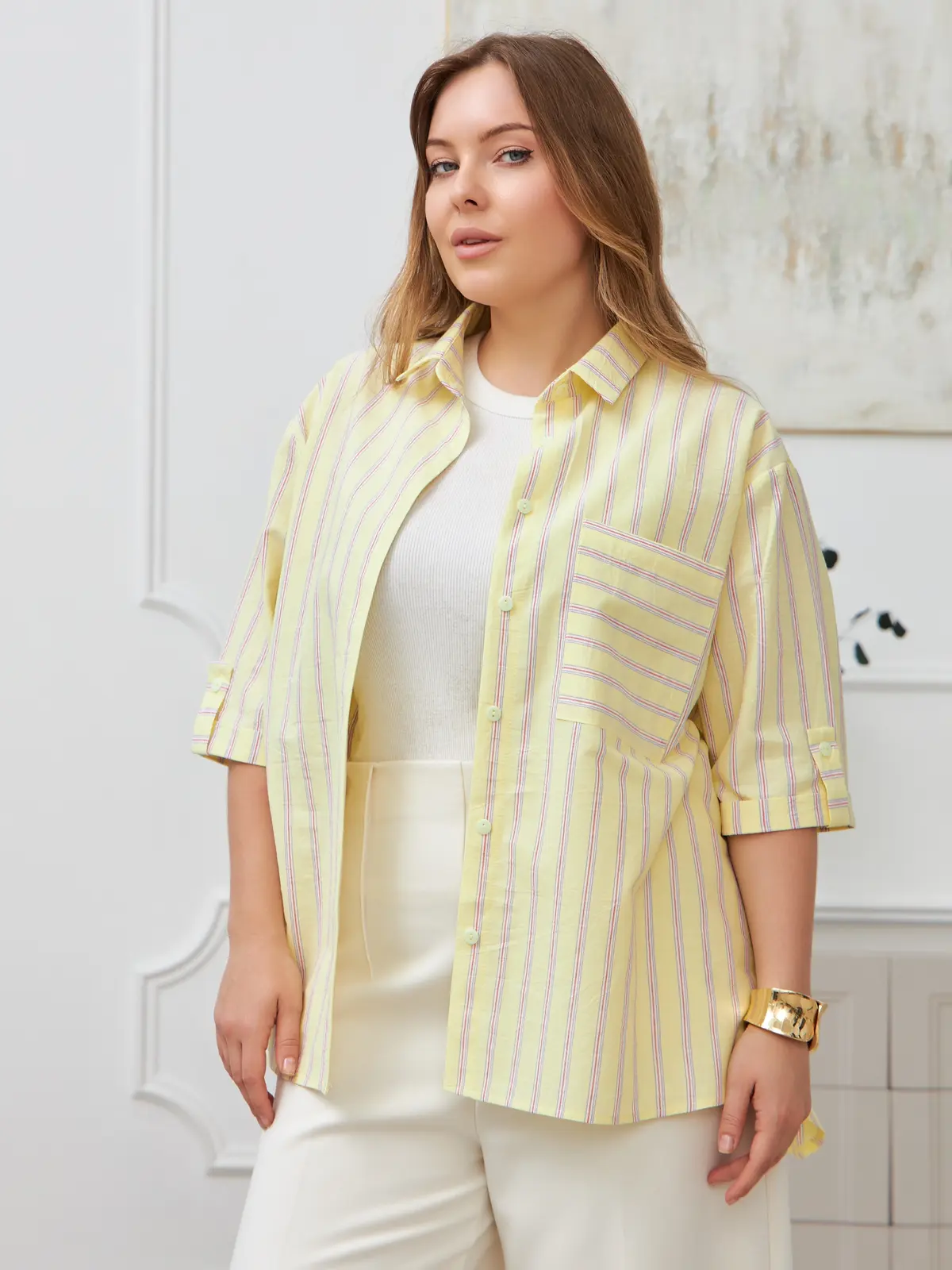 Фотосъёмка «рубашки» с моделью Дарья | Plus Size — кадр 2