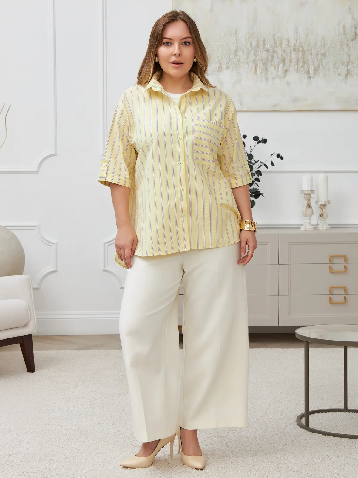 Фотосъёмка «рубашки» с моделью Дарья | Plus Size — кадр 5