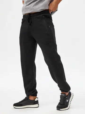 Трикотажные джоггеры чёрные — кадр 5 из 15